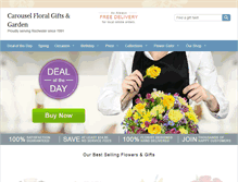 Tablet Screenshot of carouselflowers.com